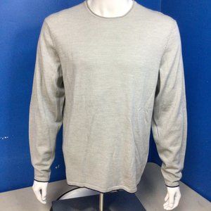 NWT Turtleson Wagner roll neck crew sweater Merino wool grey navy
